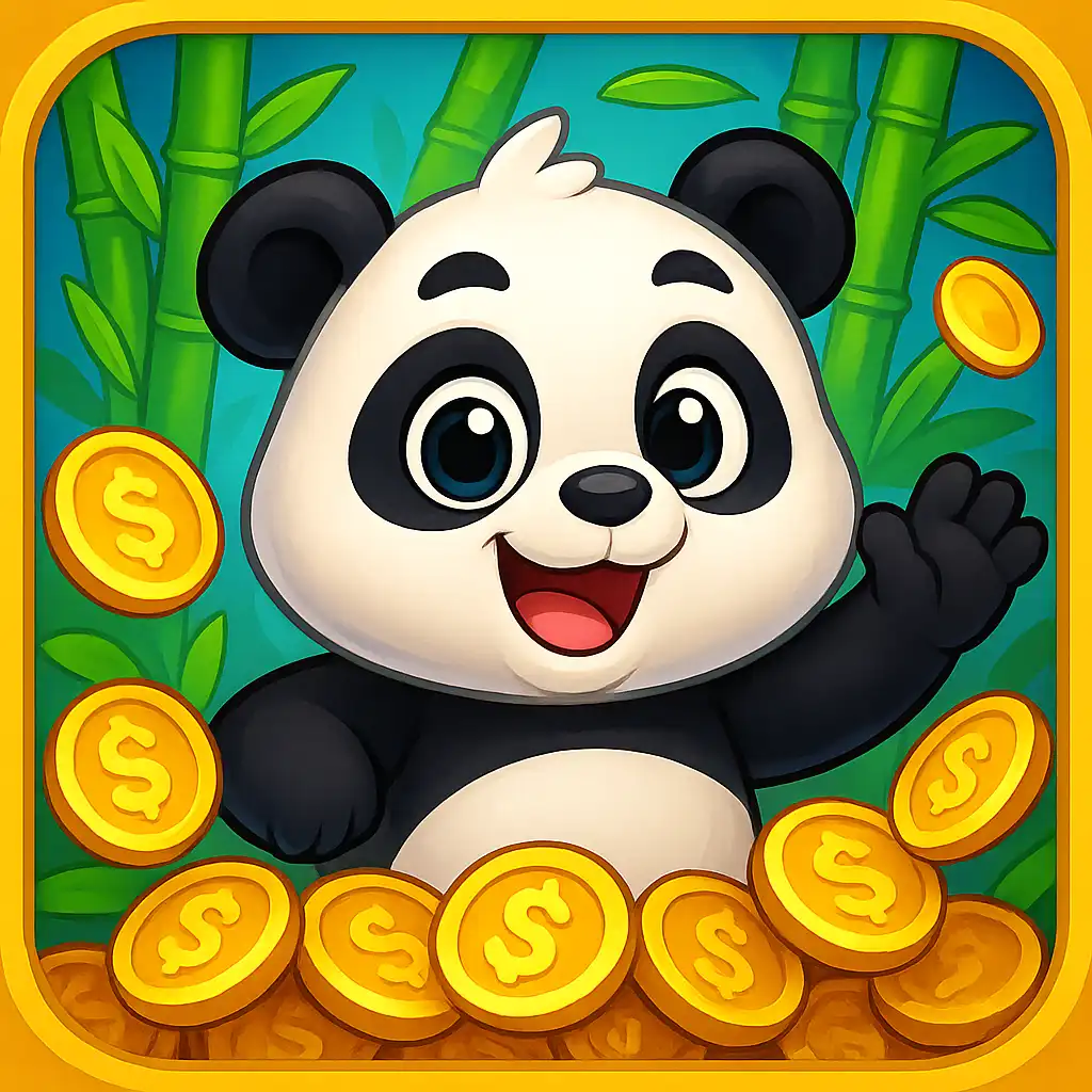 Wacky Panda slot game tile with a cartoon panda